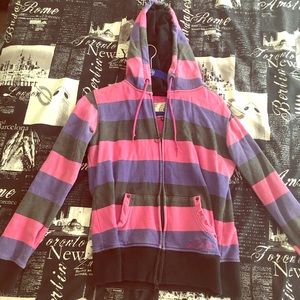 Pink and purple sweat shirt